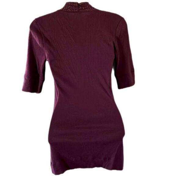 NWT Express Purple Rhinestone V-Neck Top – Size S - Picture 5 of 8